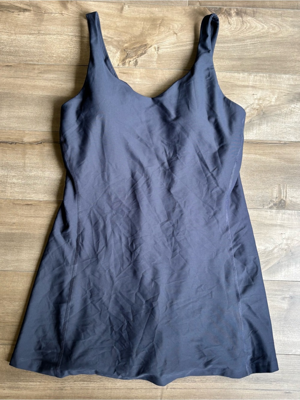 Old Navy Powersoft Athletic Exercise Dress Built In Shorts Navy Blue Medium